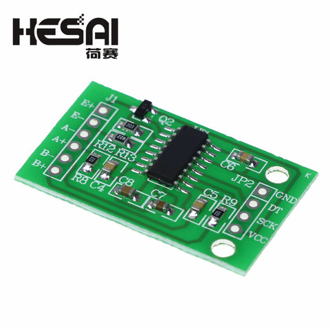 HX711 Weighing Pressure Sensor 24-bit Precision A/D Module+34mmX34mm 50Kg  Load Cell Resistance Strain Half Bridge ► Photo 1/6