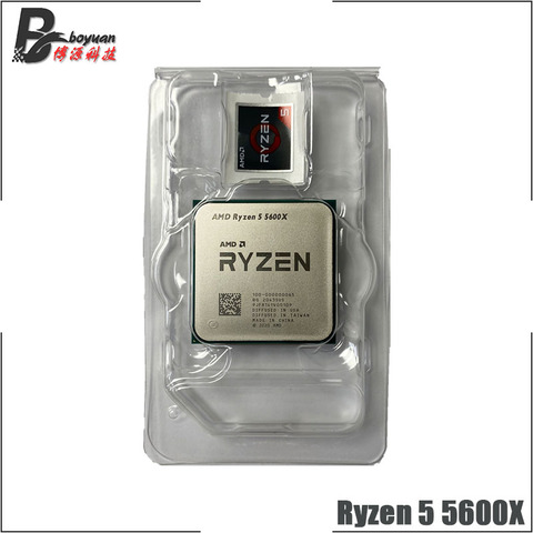 AMD Ryzen 5 5600X R5 5600X 3.7 GHz 6-Core 12-Thread CPU Processor 7NM 65W L3=32M 100-000000065 Socket AM4 New but without cooler ► Photo 1/2