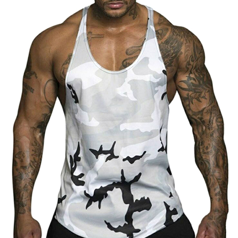Men/'s Sports Camo Casual Tank Tops Muscle Fitness Sleeveless Vest T-shirts Tops