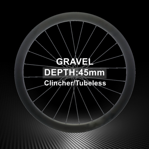 Addition price for 45mm Depth  Gravel Bike wheels shipped by Fedex ► Photo 1/6