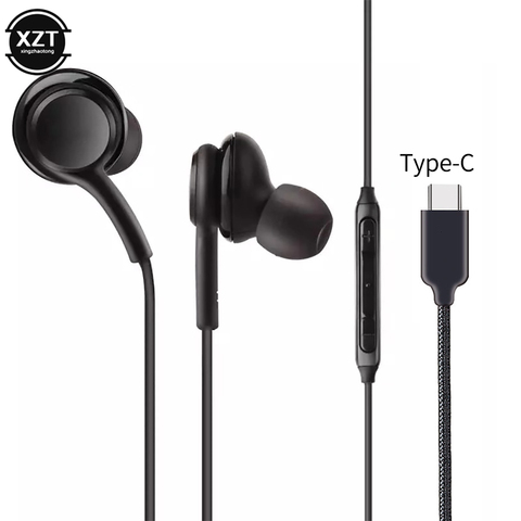 Headphones Wired Usb Type C Earphone for Samsung Galaxy Note S9 S8 S10 Plus S20 Ultra Noise Canceling Earbuds Headset with Mic ► Photo 1/6