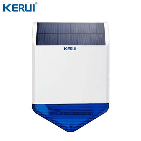 KERUI SJ1 Outdoor Wireless Solar Solar siren for GSM Alarm System Security Strobe Flash Siren  Waterproof  anti-tamper ► Photo 1/2