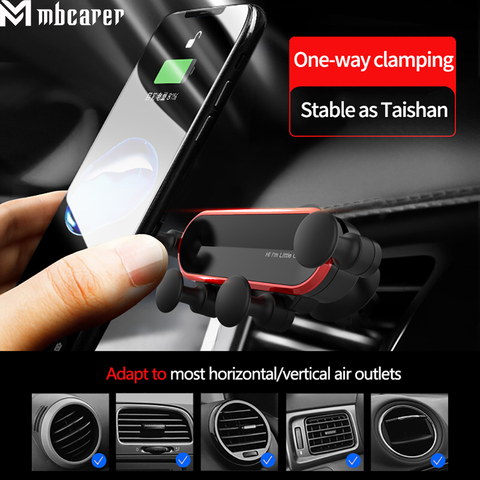Gravity Car Phone Holder Air Vent Clip Mount No Magnetic Mobile Support Cell Stand For iPhone Samsung Xiaomi Can Rotate 360 ► Photo 1/6