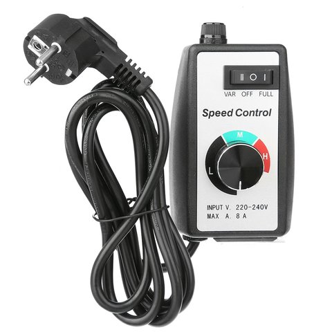 Motor Speed ​​Controller Universal Electronic Stepless Governor Switch Blower Duct Fan Speed ​​Control Regulator EU Plug 230V ► Photo 1/6