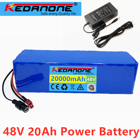 48v Lithium ion Battery 48V 20Ah 1000W 13S3P Lithium ion Battery Pack For 54.6v E-bike Electric Bicycle Scooter With BMS+Charger ► Photo 1/6