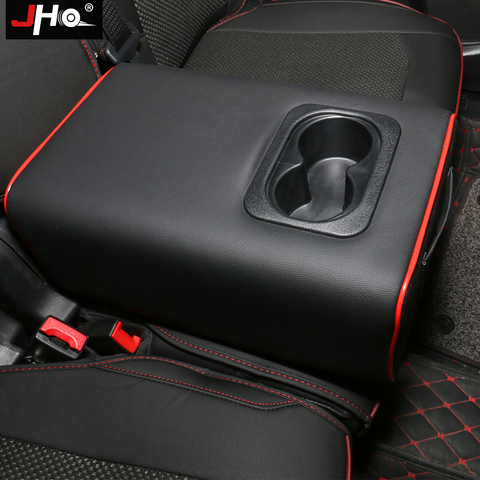 JHO Second Row Rear Central Armrest Box w/ Cup Holder Arm Rest for Ford Explorer 2011-2022 2013 2014 15 16 17 18 Car Accessories ► Photo 1/6