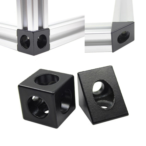 2022 Aluminum Block Cube Prism Connector Wheel Regulator Corner V-slot Three Way Connector 90 degree Angle ► Photo 1/6