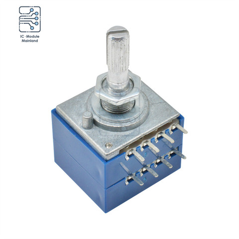 Volume Control Potentiometer 50K 100K LOG ALPS RH2702 6Pin 25mm Audio Control Connector for ALPS Stereo W Loudness L ► Photo 1/1
