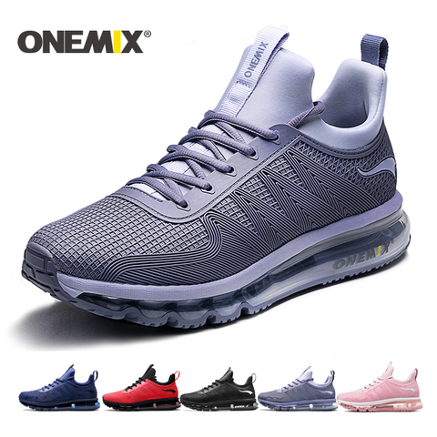 ONEMIX Men Road Running Shoes Air Cushion Shock Absorption Sports Shoes Men Waterproof Sneakers Men Outdoor Walking Shoes Women ► Photo 1/6