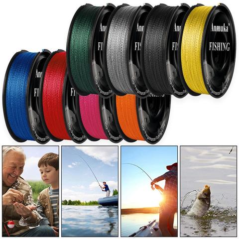 100m Super Strong PE Fishing Line 4 Strands Weave Braided Fishing Line Rope Fish Tackle Tool Multifilament Fishing Line Smooth ► Photo 1/6