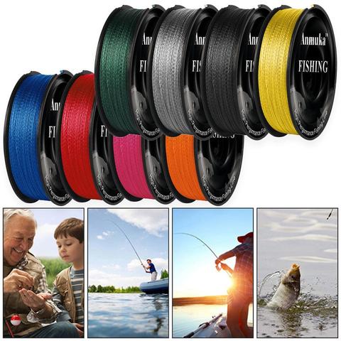 100m Super Strong PE Fishing Line 4 Strands Weave Braided Fishing Line Rope Fish Tackle Tool Multifilament Fishing Line Smooth ► Photo 1/6