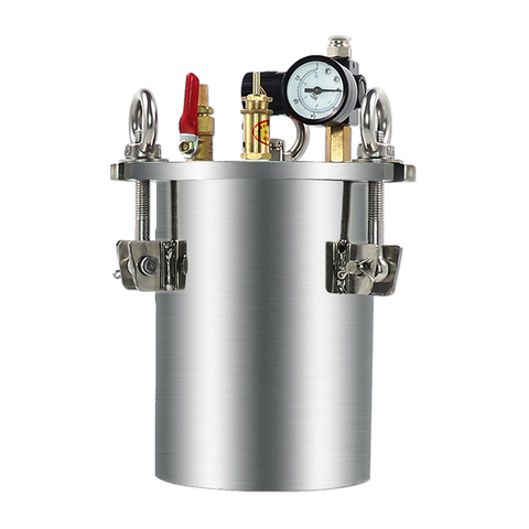 5L stainless steel carbon steel pressure tank, distributor tank, dispensing bucket, with safety valve, regulating valve ► Photo 1/4