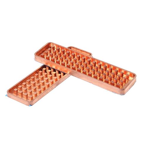 Copper NVME  M.2 Heatsink 2280 SSD Metal Sheet Thermal Conductivity Silicone Wafer Cooling Fan Heatsink ► Photo 1/6