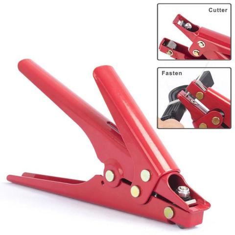 Automatic Tension Nylon Zip Cable Tie Pliers Fastening High Carbon Steel Clamp Gun Tool Fastening Strapping Cutting Gadgets ► Photo 1/6