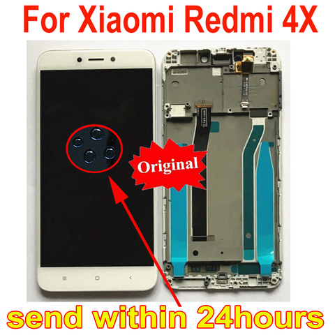 Original Best Working Glass Sensor LCD Display Touch Panel Screen Digitizer Assembly with Frame For Xiaomi Redmi 4X Parts MAE136 ► Photo 1/3