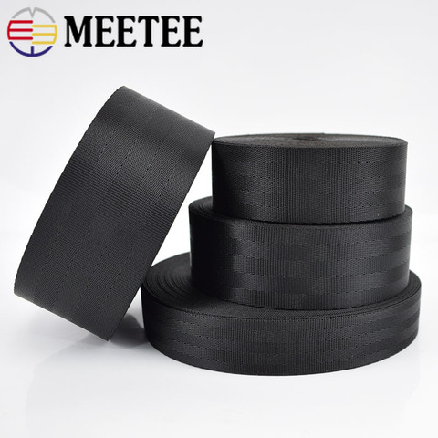 Meetee 5meters 25-50mm Polyester Nylon Webbing Tape DIY Manual Child Safety Seat Backpack Pet Strap Belt Crafts Material RD003 ► Photo 1/6