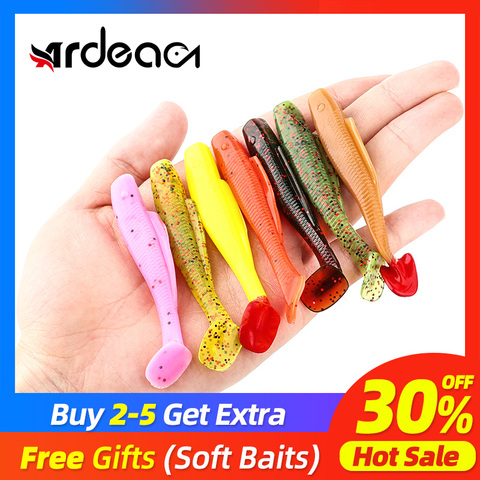Ardea Soft bait Silicone pesca worm fishing Lures Artificial Lures Silicone Bass Pike Minnow Swimbait Jigging Plastic Baits Worm ► Photo 1/6