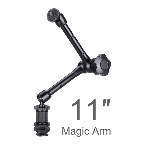 11 Inch Metal Adjustable Articulating Magic Arm Super Clamp for Flash LCD Monitor LED Video Light SLR DSLR Camera Accessories ► Photo 1/6