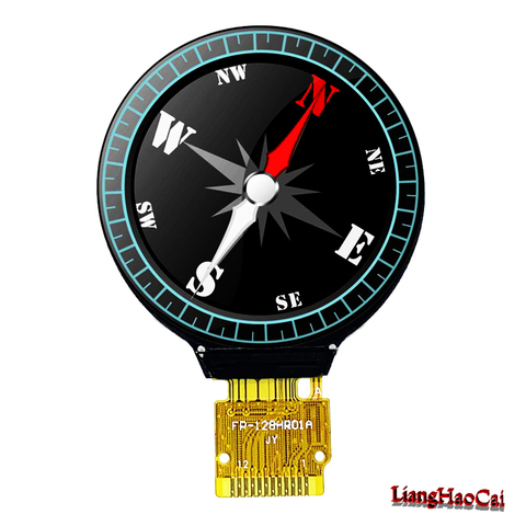 HD IPS Full View 1.28 inch circle round TFT LCD display 12 pin GCA01 all Visual Angle 8 pin 2.54 mm spacing single row welding ► Photo 1/4