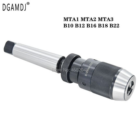 1set morse cone MTA1 MTA2 MTA3 B10 B12 B16 B18 B22 Drill Chuck Self Tighten Drill Chuck Light Duty Taper cnc machine ► Photo 1/6