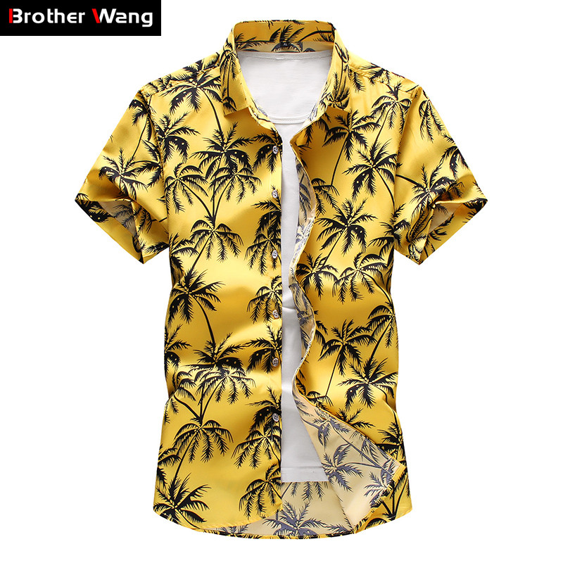 Fashion Mens Hawaiian Shirt Male Casual Colorful Floral Printed Beach Aloha  Shirts Short Sleeve Plus Size Camisa Hawaiana Hombre - AliExpress