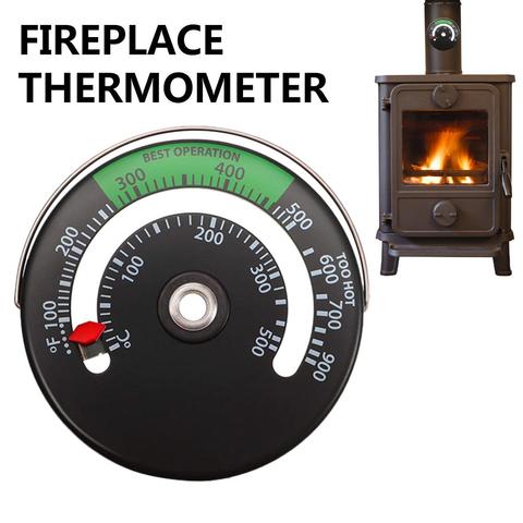 Fireplace thermomete Magnetic Stove Thermometer Fire Stove Pipe Thermometer Gauge for Wood Log Chimney Pipe Oven ► Photo 1/6
