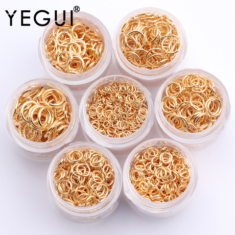 YEGUI M484,jewelry accessories,18k gold plated,0.3 microns,jump ring,hand made,environmental protection,jewelry making,20g/pack ► Photo 1/6