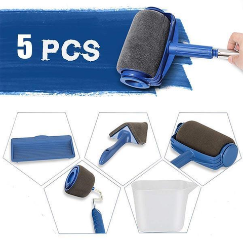 5pcs Paint Brush Set Paint Roller Brush Household Wall Paint Brush Multifunction Roll Brush For Living Room Kitchen Bedroom ► Photo 1/1