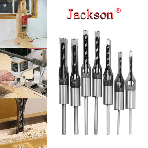 5Pcs HSS Twist Drill Bits Woodworking Drill Tools Kit Set Square Auger Mortising Chisel Drill Set Square Hole Extended Drill Bit ► Photo 1/6