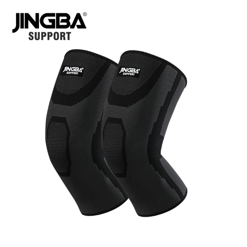 JINGBA SUPPORT 1 pair Elastic Nylon knee protector knee pads basketball for sports volleyball knee brace support joelheira ► Photo 1/6