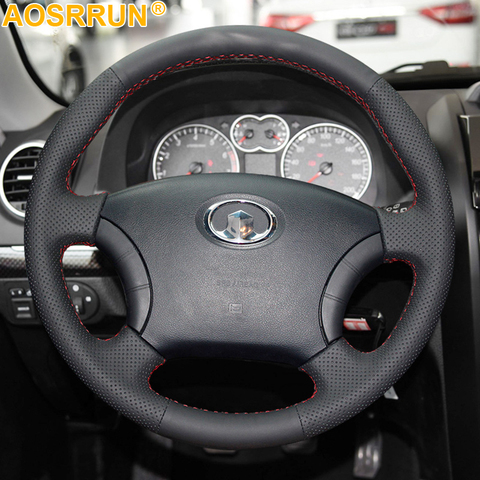 AOSRRUN Leather Hand-stitched Car Steering Wheel Covers For Great Wall Haval H3 H5 Wingle 3 Wingle 5 Car accessories ► Photo 1/2
