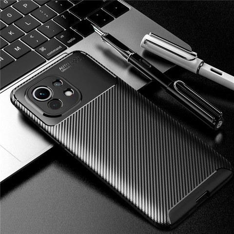 Luxury Business Style Case For Mi 11 Case For Xiaomi Mi 11 10i 10T 10 lite Redmi Note 9 8 Pro Bumper Soft Protective Phone Cover ► Photo 1/6