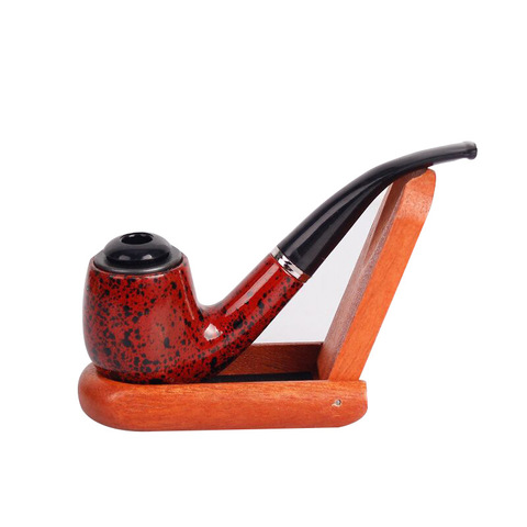 Mini Portable Smoking Pipe Black Delicate Smoking Tobacco Pipe Filter Cigarette Holder Friend Family Gift Men ► Photo 1/5