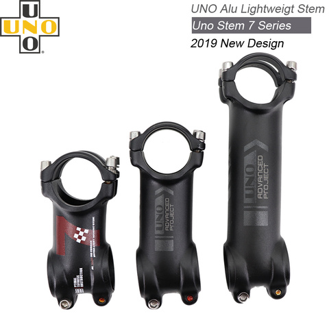 UNO MTB Bike Stem Kalloy Ultralight -7 17 Degree Mountain Road Bike 31.8mm 60 70 80mm 90 100 110 120 130mm ► Photo 1/6