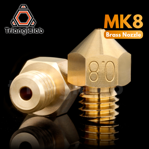 trianglelab Top quality Brass MK8 Nozzle for 3D printers hotend 1.75MM Filament  J-head cr10 heat block ender3 hotend m6 Thread ► Photo 1/5