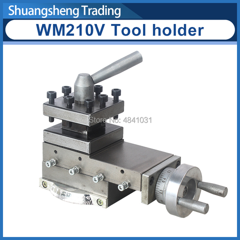 WM210V Lathe Tool holder Machine tool slide/Slide rest/Compound Rest Assembly ► Photo 1/6