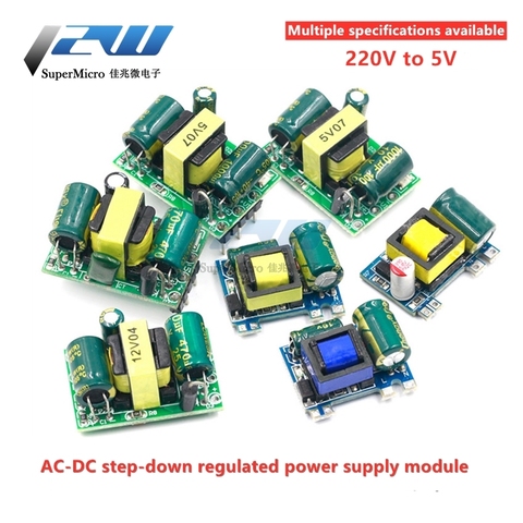 Precision AC-DC Buck Converter, 5V , AC220v, 5V  DC, Step-Down Transformer Power Supply Module 1A/2A/600mA/700mA,5W/3.5W/10W ► Photo 1/5