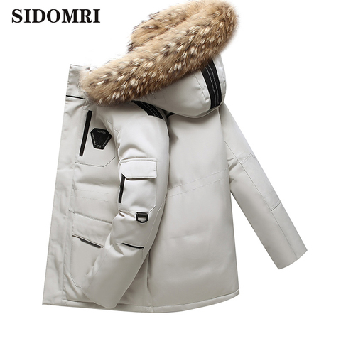 Down Jacket Mens Fashion Trend outwear New Style Casual Puffer Jacket Short Thicken Outdoor Warm Winter White Duck Down Coats ► Photo 1/6