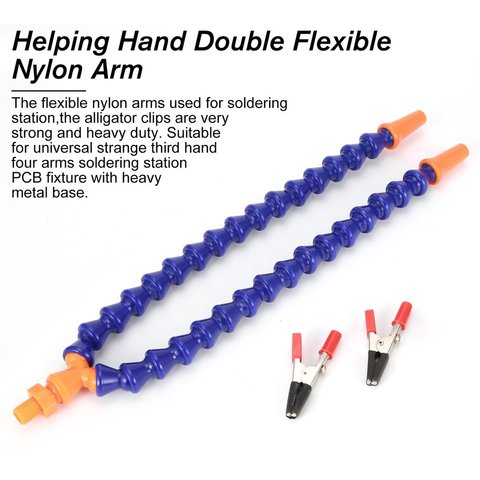 Nylon Arm for Aluminium alloy Soldering Station Helping Hand Soldering Iron Station Double Flexible Nylon Arm Spare Part ► Photo 1/6