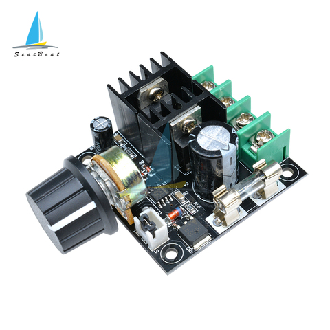 DC 12V-40V 10A PWM DC Motor Speed Controller Governor with Knob Switch Volt Regulator Dimmer 400W High Efficiency High Torque ► Photo 1/6