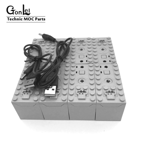 Rechargeable Battery Box 8878 -1 54599 MOC Building Blocks Cars motor Toys Compatible with 84599 64227 58122 58123B Parts Toys ► Photo 1/6