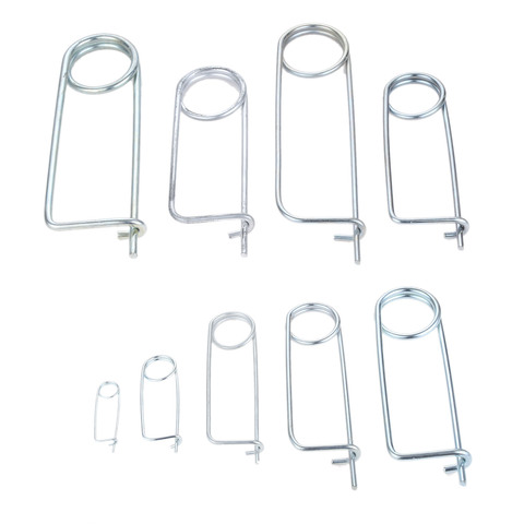 DRELD 10/5/1pcs Steel Brooch Shape Cotter Safety Pins Spring Pin Quick Lock Brooch Locking Fastener For Farm Lawn Garden Hitch ► Photo 1/6