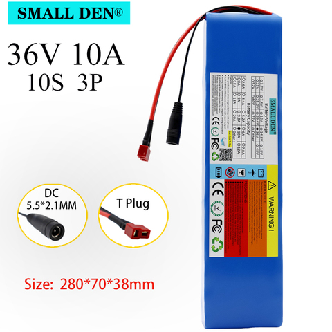 36V 18650 Lithium Battery Pack 10S3P 15A BMS, Suitable for Scooter E Twow Scooter Ebike Backup Power Supply ► Photo 1/6