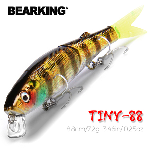 Retail 2016 good fishing lures minnow,quality professional baits 8.8cm/7.2g,bearking hot model crankbaits penceil bait popper ► Photo 1/6