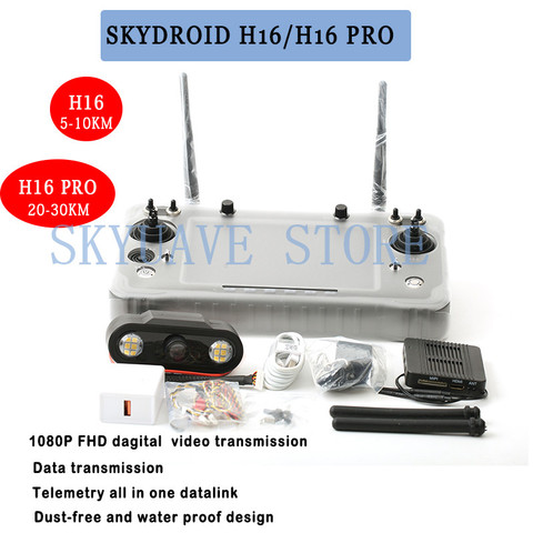 SKYDROID H16 /H16 Pro 2.4GHz 16CH FHSS 20KM 1080P Digital Video Data Transmission Telemetry Transmitter MIPI Camera R16 Receiver ► Photo 1/6