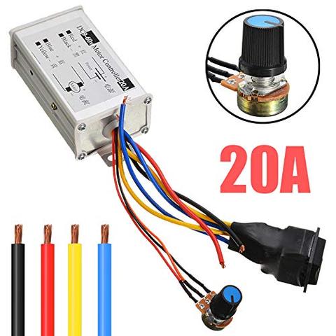 DC 9V 12V 24V 48V 60V 20A Reversible Motor Speed Controller Regulator Driver PWM ► Photo 1/6