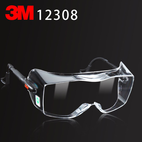 3M 12308 Multi-purpose goggles Genuine security 3M safety goggles Can be worn nearsighted glasses protect glasses ► Photo 1/5