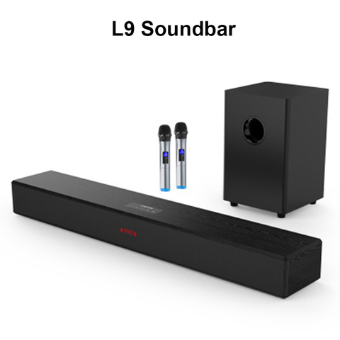 L9 Soundbar home theater karaoke TV Sound bar analog 3D stereo surround sound wireless phone Bluetooth speaker subwoofer ► Photo 1/6