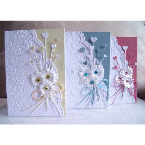 Die Cuts for Card Making Floral Frame Metal Cutting Dies Stencils