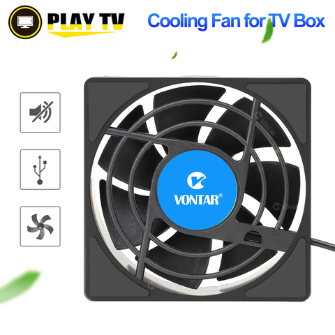 VONTAR C1 Cooling Fan for Android TV Box H96 Max X3 HK1 TX6 Set Top Box Wireless Silent Quiet Cooler USB Power Radiator Mini Fan ► Photo 1/6